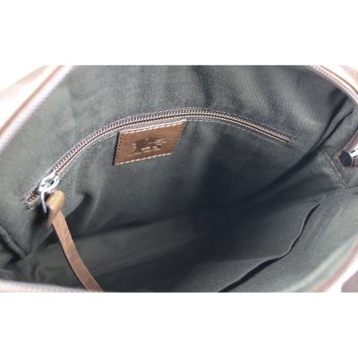 Сумка через плечо Mano Don Luca, натуральная кожа в коньячном цвете, 23 х 26,5 х 4,5 см-5