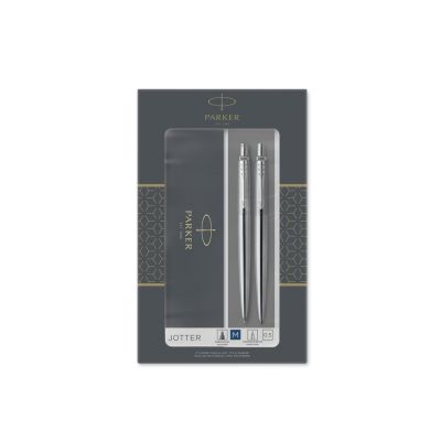 Набор Parker Jotter Core Stainless Steel CT ручка шариковая, карандаш механический-0