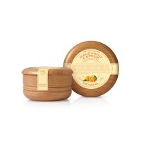 Крем для бритья Mondial MANDARINO E SPEZIE с ароматом мандарина и специй, деревянная чаша, 140 мл