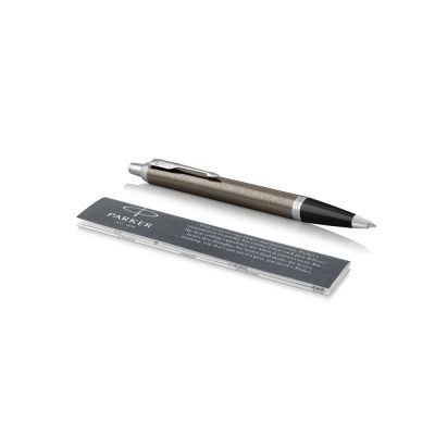 Ручка шариковая Parker IM Core Dark Espresso Lacque CT, кофейный-2