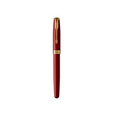Перьевая ручка Parker Sonnet , Lacquer Intense Red GT, перо: F, цвет чернил: black, в подарочной упаковке-4