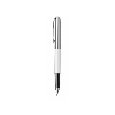 Перьевая ручка Parker Jotter White CT перо:F, цвет чернил: blue, в подарочной упаковке-2