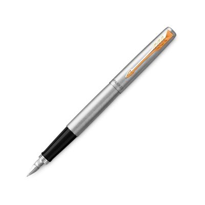 Перьевая ручка Parker Jotter Stainless Steel GT, Mblue-0