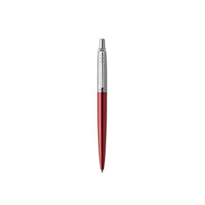 Шариковая ручка Parker Jotter Essential, Kensington Red CT, стержень: M, цвет чернил : blue или blac-1