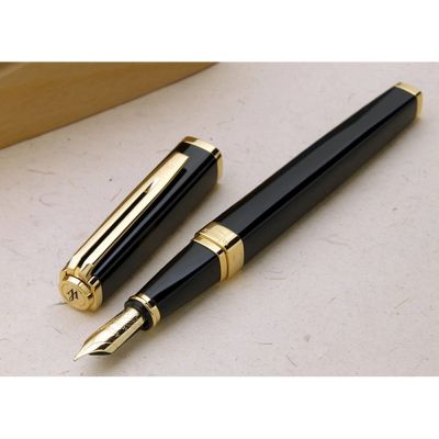 Перьевая ручка Waterman Exception, цвет: Slim Black GT, перо: F-3