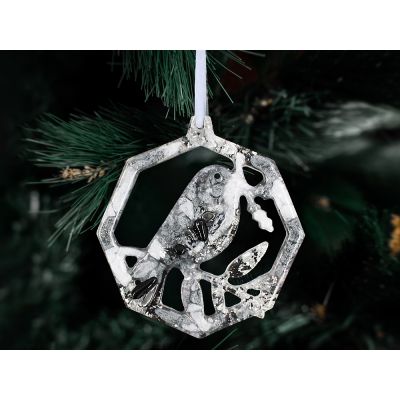 Елочные игрушки (Снегирь) Обсидиан-4