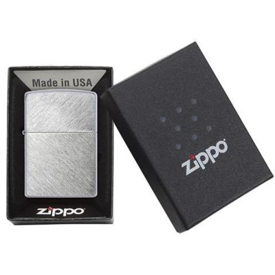 Зажигалка ZIPPO с покрытием Herringbone Sweep, латунь/сталь, серебристая, матовая, 38x13x57 мм-4