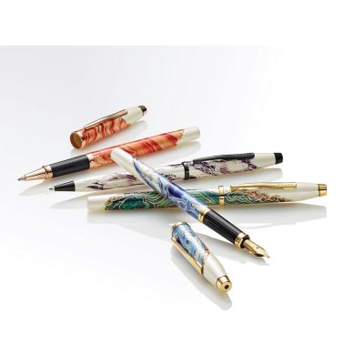 Ручка-роллер Selectip Cross Wanderlust Borneo, белый, зеленый-5