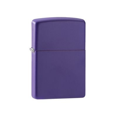 Зажигалка ZIPPO Classic с покрытием Purple Matte, латунь/сталь, фиолетовая, матовая, 38x13x57 мм-0