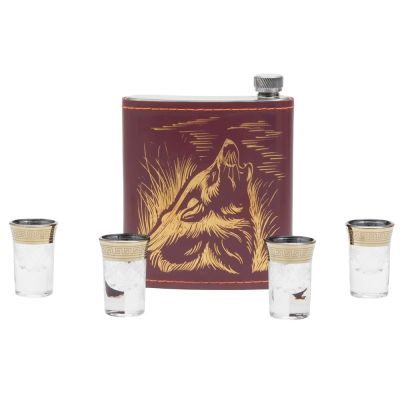 Набор Подарочный, бордовый/золотистый-4