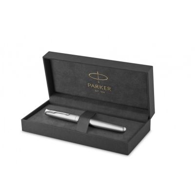 Перьевая ручка Parker Sonnet Entry Point Stainless Steel CT, перо: F, цвет чернил: black, в подарочной упаковке-1