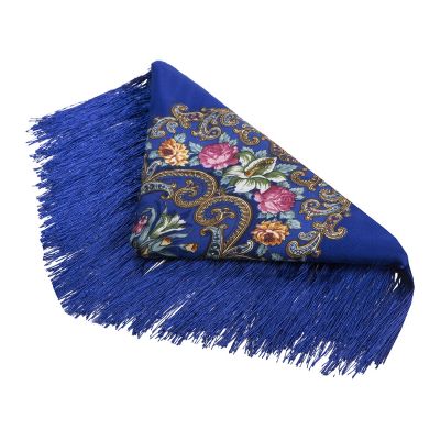 Набор: кукла-снегурочка, платок Новогоднее настроение, белый/синий-2