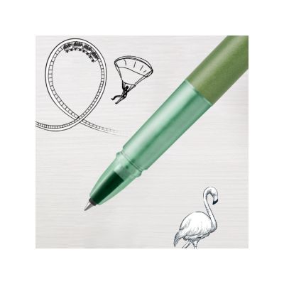 Ручка-роллер Parker Vector XL Green CT, цвет чернил black, стержень: F, в подарочной упаковке.-16