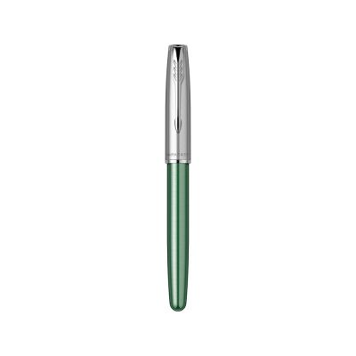 Ручка-роллер Parker Sonnet Essentials Green SB Steel CT, цвет чернил black, перо: F, в подарочной упаковке.-4