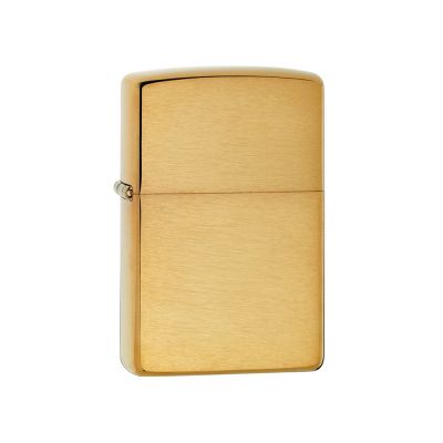 Зажигалка ZIPPO Armor™ с покрытием Brushed Brass, латунь/сталь, золотистая, матовая, 38x13x57 мм-0