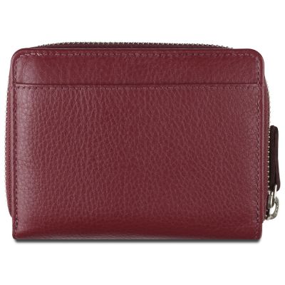 Кошелёк женский BUGATTI Lady Top, на молнии, красный, натуральная воловья кожа, 12х2,5х9 см-5