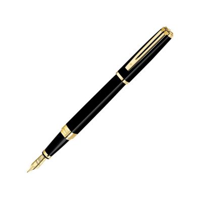 Перьевая ручка Waterman Exception, цвет: Slim Black GT, перо: F-0
