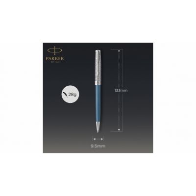 Шариковая ручка Parker Sonnet Premium Refresh BLUE CT, стержень: M, цвет чернил: black , в подарочной упаковке-3