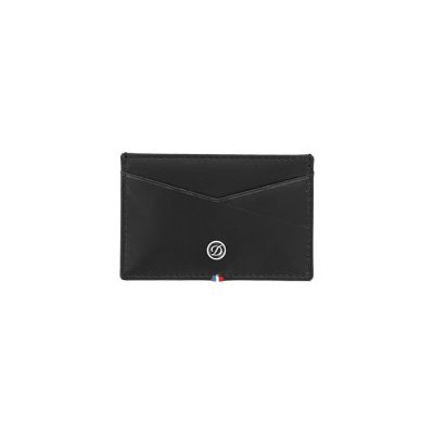 Чехол для кредитных карт (2), LINE D CAPSULE, черная гладкая телячья кожа-0