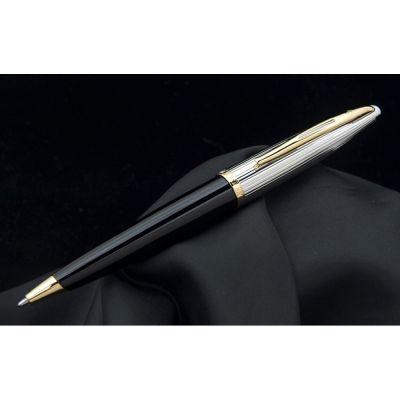 Шариковая ручка Waterman Carene De Luxe, цвет: Black/Silver, стержень: Mblue-2