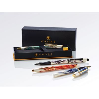 Шариковая ручка Cross Wanderlust Malta, белый, синий-3