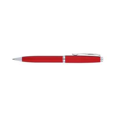 Ручка шариковая Pierre Cardin GAMME Classic с поворотным механизмом, красный матовый/серебро-2