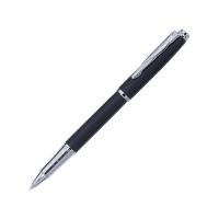 Ручка-роллер Pierre Cardin GAMME Classic со съемным колпачком, черный матовый/серебро