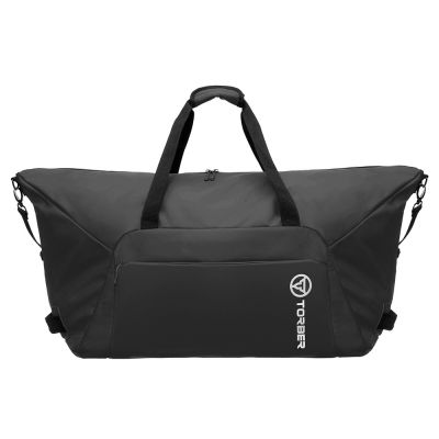 Сумка дорожная TORBER Mobi, чёрная, полиэстер 900D с PU покрытием, 65 х 37 х 34 см-1