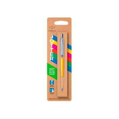 Шариковая ручка Parker Jotter ORIGINALS YELLOW CT, стержень: M blue ЭКО-УПАКОВКА-2