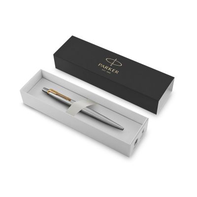Шариковая ручка Parker Jotter Essential, St. Steel GT, стержень: Mblue-2