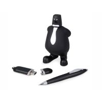 Набор: блекмэн Майк, флеш-карта USB 2. на 4 Гб, ручка шариковая, черный