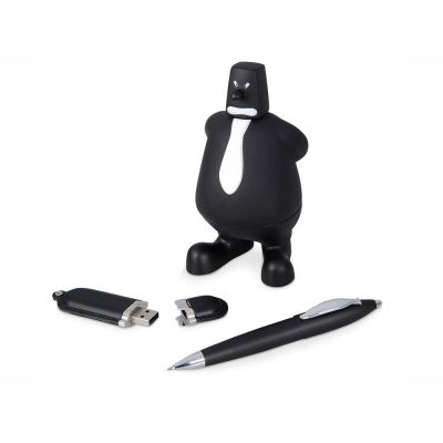 Набор: блекмэн Майк, флеш-карта USB 2. на 4 Гб, ручка шариковая, черный-0