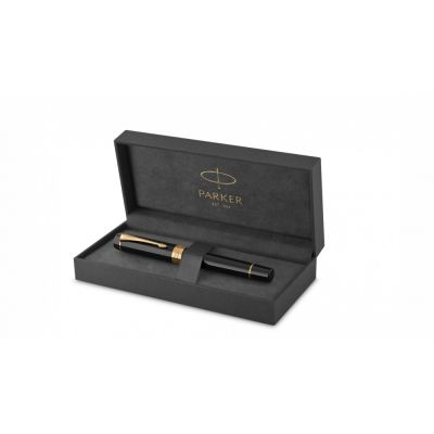 Перьевая ручка Parker Duofold Classic Centennial, Black GT, перо: F-1