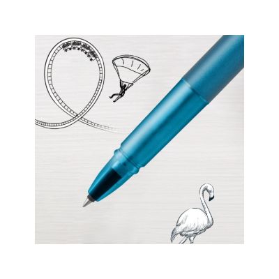 Ручка-роллер Parker Vector XL Teal CT, цвет чернил black, стержень: F, в подарочной упаковке.-17