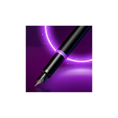 Перьевая ручка Parker IM Vibrant Rings Flame Amethyst Purple, стержень:F, цвет чернил: blue, в подарочной упаковке.-8