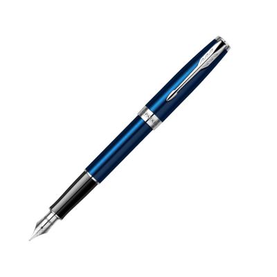 Перьевая ручка Parker Sonnet Blue Subtle CT, перо: F, цвет чернил: black, в подарочной упаковке-0