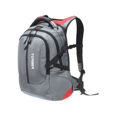 Рюкзак TORBER DRIVE с отделением для ноутбука 15, серый/красный, полиэстер 1680D, 36x17x50 см, 30 л-1