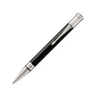 Шариковая ручка Parker Duofold Classic International Black CT, стержень: M, цвет чернил: black, в подарочной упаковке.