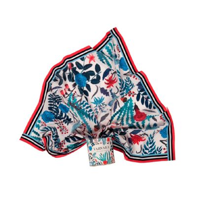 Платок Голубые розы. Varvara-0