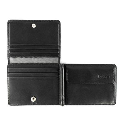 Зажим для денег BUGATTI Primo, чёрный, натуральная воловья кожа, 11х1х8 см-2