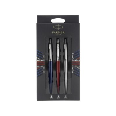 Набор Parker Jotter London Trio: гелевая ручка Red CT + шариковая ручка Blue CT + карандаш Stainless Steel CT-0