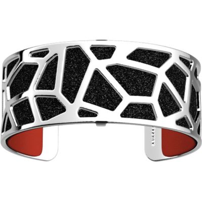 Браслет-бэнгл из латуни с гальваническим покрытием белым родием и серебром, 25мм-8