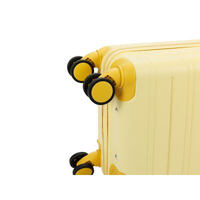 Чемодан TORBER В Отпуск, желтый, ABS-пластик, 42 х 26 х 65 см, 55 л, 3 кг-7