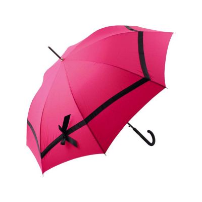 Зонт-трость Ferre, розовый/черный-0