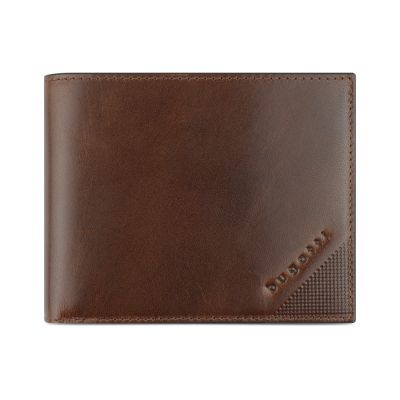 Портмоне BUGATTI Nobile,с защитой данных RFID, коньячного цвета, воловья кожа/полиэстер, 12х2х9,5 см-1