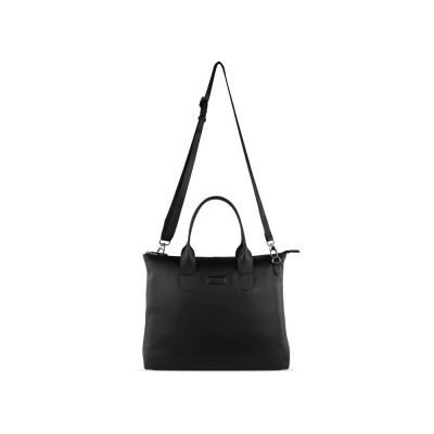 Сумка-шоппер BUGATTI Elsa, чёрная, воловья кожа/полиэстер, 46х11х31,5 см-2