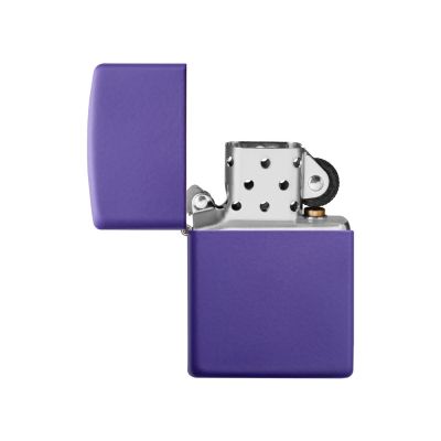 Зажигалка ZIPPO Classic с покрытием Purple Matte, латунь/сталь, фиолетовая, матовая, 38x13x57 мм-2