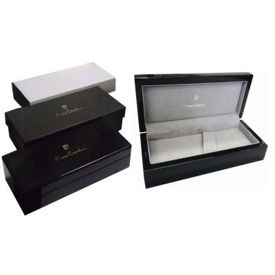 Ручка перьевая Pierre Cardin THE ONE с колпачком на резьбе, пушечная сталь/красный-1