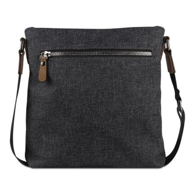 Сумка наплечная мужская BUGATTI Luce, серая, полиэстер, 24х5х25,5 см-6