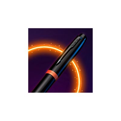Шариковая ручка Parker IM Vibrant Rings Flame Orange, стержень: M blue, в подарочной упаковке.-4
